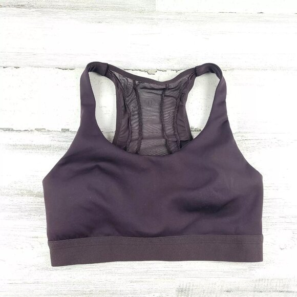 Lululemon  Fresh In Mesh Brown Sports Bra Size 4 EUC - Picture 1 of 3